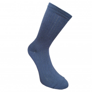 Merino extra fine 85 % vrúbkované ponožky tenšie Blue