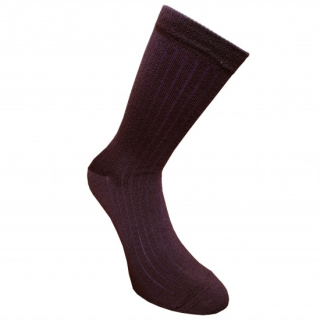 Merino extra fine 85 % vrúbkované ponožky tenšie Dark Purple