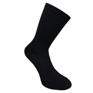 Merino extra fine 85 % hladké ponožky tenšie Black