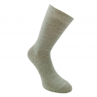 Merino extra fine 85 % hladké ponožky tenšie Light Grey (melange)